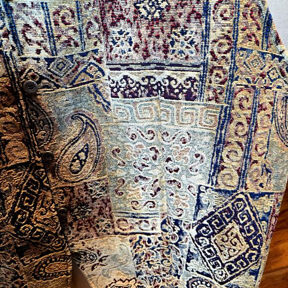 Maggy Barns 4X Tan Patch Work Women's Quality Vest Plus Size 4XL 30W 32W - Picture 2 of 6